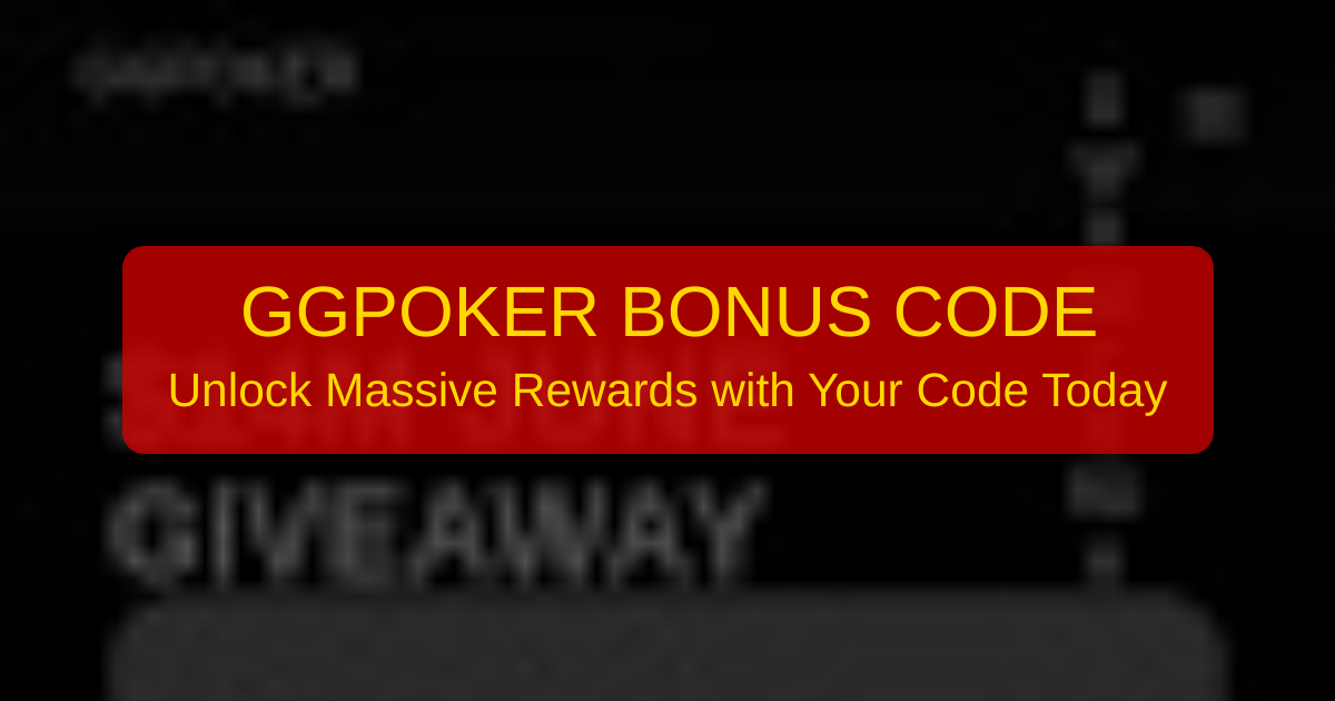 GGPoker Bonus Code 2026 - United States Verified Bonus Guide